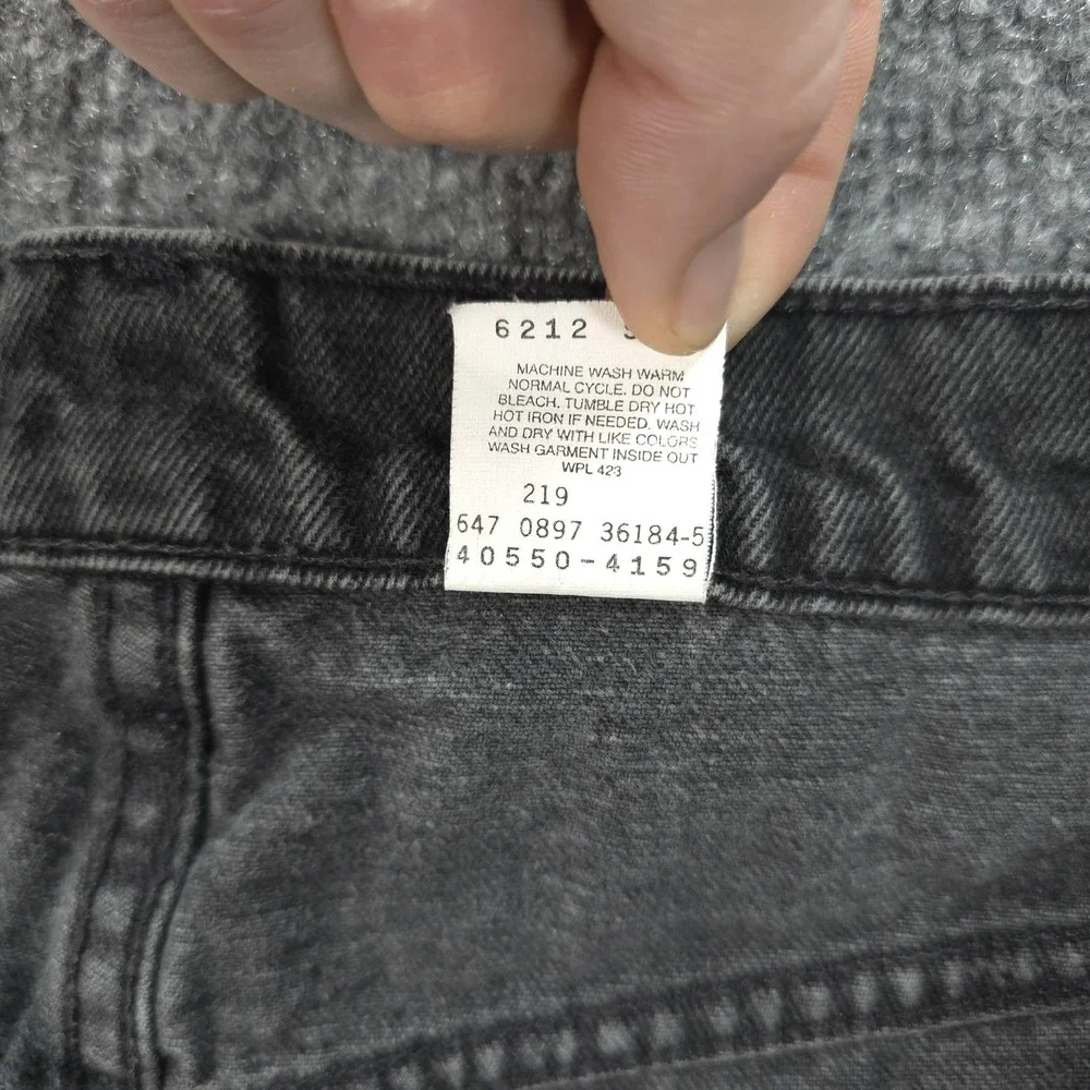 Vintage Levis Jeans Mens‎ 36x32 Black Denim 550 Relaxed Orange Tab 90s USA